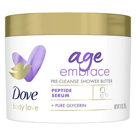 2 Pack Dove Body Love AGE EMBRACE Pre-Cleanse Shower Butter W/Peptide Serum 10oz - Picture 2 of 4